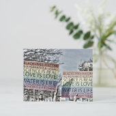 Regenbogensignatur Postkarte (Stehend Vorderseite)