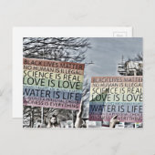 Regenbogensignatur Postkarte (Vorne/Hinten)