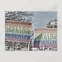 Regenbogensignatur Postkarte