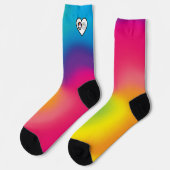 Regenbogensocken | AOSA & AWS Socken (Linkes Detail)