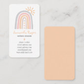 Regenbogensonne, essenzielle Öltropfen Visitenkarte (Vorne/Hinten)