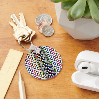 Regenbogensonntagsregen Schlüsselanhänger