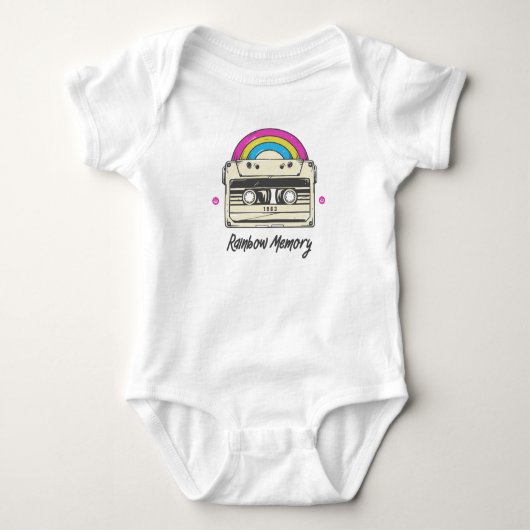 Regenbogenspeicher Baby Strampler (Vorderseite)