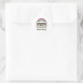 Regenbogenspeicher Runder Aufkleber (Tasche)
