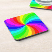 REGENBOGENSPIRALE GETRÄNKEUNTERSETZER (Linke Seite)