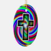 Regenbogenspirale Keramik Ornament (Rechts)