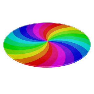REGENBOGENSPIRALE SCHNEIDEBRETT