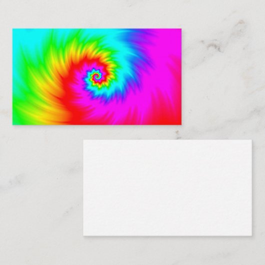 Regenbogenspirale Visitenkarte (Vorne/Hinten)