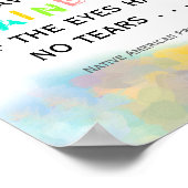 Regenbogensprichwort farbig abstrakt poster (Ecke)