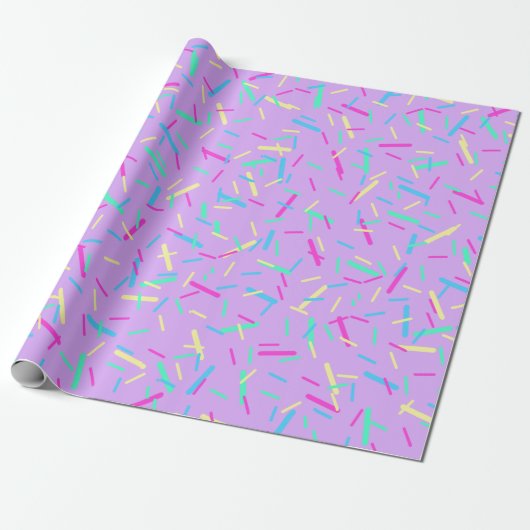 Regenbogensprinklerpapier Geschenkpapier (Ungerollt)