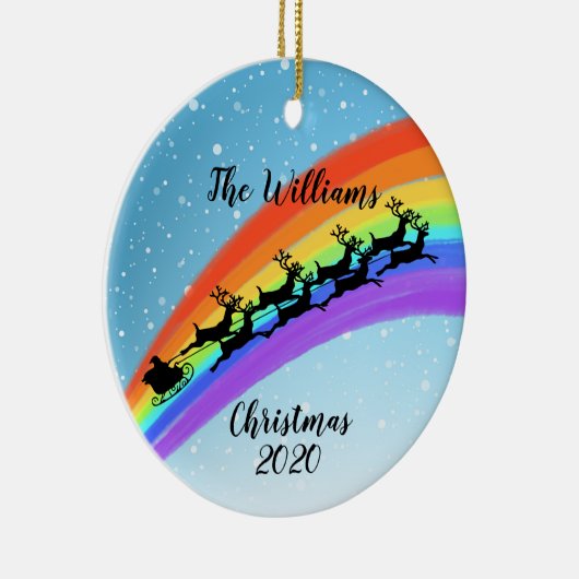 Regenbogenspulenbaum Keramik Ornament (Rechts)