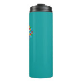 Regenbogenstar aquamarin thermosbecher (Vorderseite)