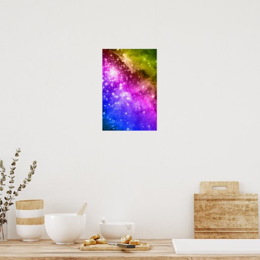 Regenbogenstars Poster (Küche)