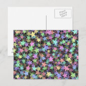 Regenbogenstars Postkarte (Vorne/Hinten)