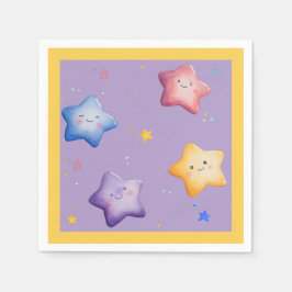 Regenbogenstars Serviette