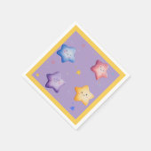 Regenbogenstars Serviette (Ecke)