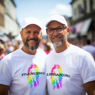 Regenbogenstatue von David T - Shirt - LGBTQ+ Art