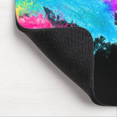Regenbogenstaub mit Namen Mousepad (Ecke)