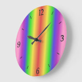 Regenbogensteigung Große Wanduhr (Winkel)