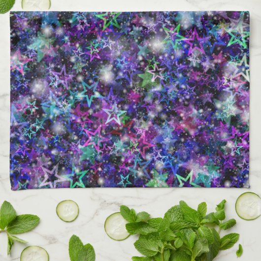 Regenbogenstern Küchentücher (Gefaltet)