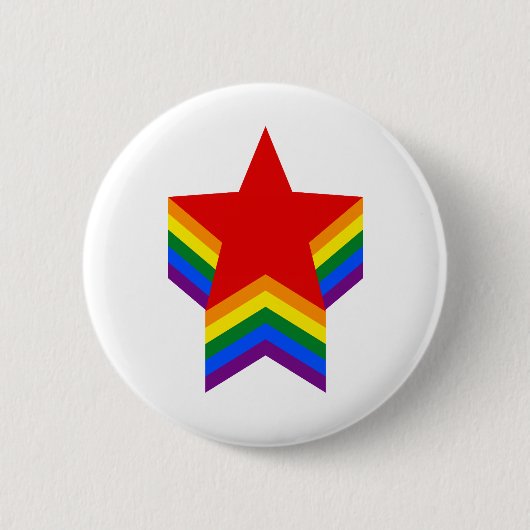 Regenbogensterne Button (Vorderseite)