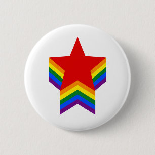 Regenbogensterne Button