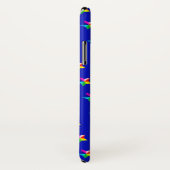 Regenbogensterne in blau Case-Mate iPhone hülle (Hinten/Rechts)