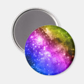 Regenbogensterne Magnet (Vorderseite/Rückseite)