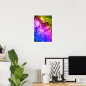 Regenbogensterne Poster (Heimbüro)