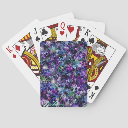 Regenbogensterne spielen Karten Spielkarten (Rückseite)