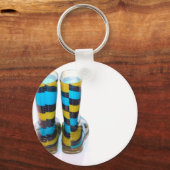 Regenbogenstiefel Schlüsselanhänger (Vorderseite)