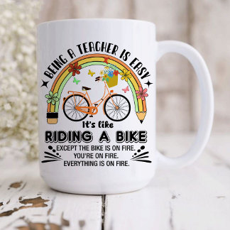 Regenbogenstift-Lehrerin Wertschätzung, lustiger L Kaffeetasse