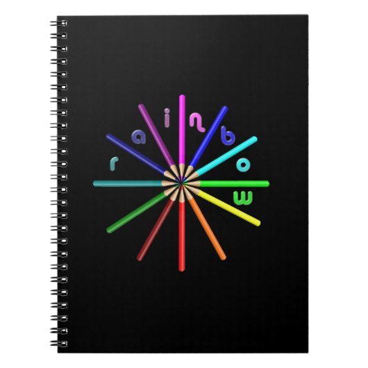 Regenbogenstifte Notizblock (Vorderseite)