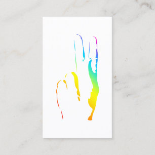 Regenbogenstolz-Friedenszeichen Visitenkarte
