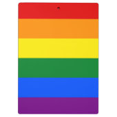 Regenbogenstolz Klemmbrett (Rückseite)