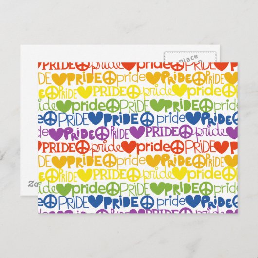 Regenbogenstolz Postkarte (Vorne/Hinten)