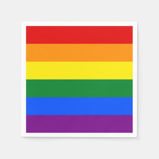 Regenbogenstolz Serviette (Vorderseite)