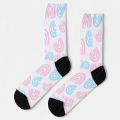 Regenbogenstolz: Trans Stolz Crew Socken (Linkes Detail)
