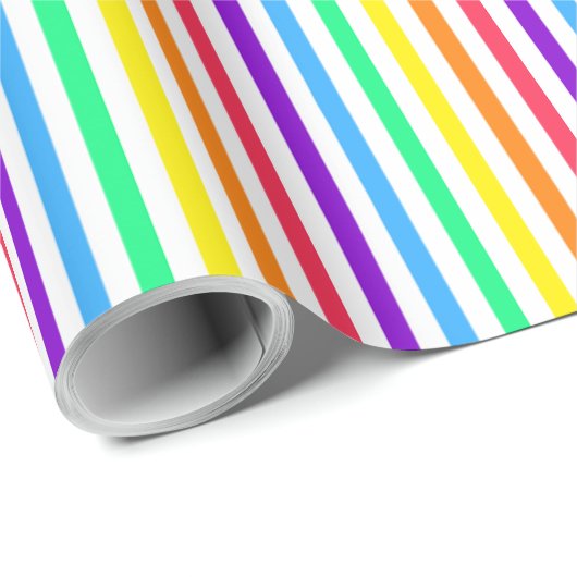 Regenbogenstreifen 13 geschenkpapier (Rolleneckpunkt)