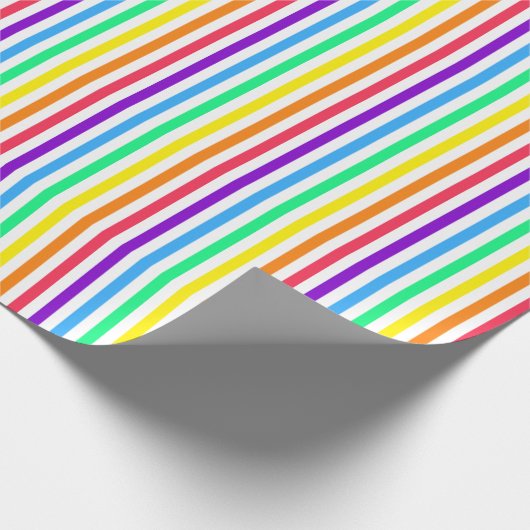 Regenbogenstreifen 13 geschenkpapier (Ecke)