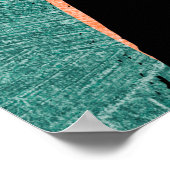 Regenbogenstreifen: Abstrakte Acryltextur Poster (Ecke)