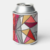 Regenbogenstreifen Abstraktes Design Dosenkühler (Kanne Rückseite)