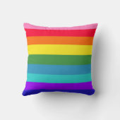 Regenbogenstreifen American MoJo Pillow Kissen (Rückseite)