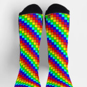 Regenbogenstreifen - Athletische Socken (Oben)