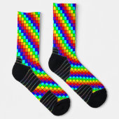 Regenbogenstreifen - Athletische Socken (Rechts)