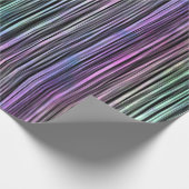 Regenbogenstreifen auf schwarz: geschenkpapier (Ecke)