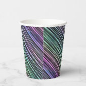 Regenbogenstreifen auf schwarz: pappbecher (Rechts)