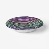Regenbogenstreifen auf schwarz: pappteller (Gewinkelt)
