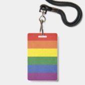 Regenbogenstreifen Ausweis (Back with Lanyard)