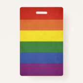 Regenbogenstreifen Ausweis (Rückseite)